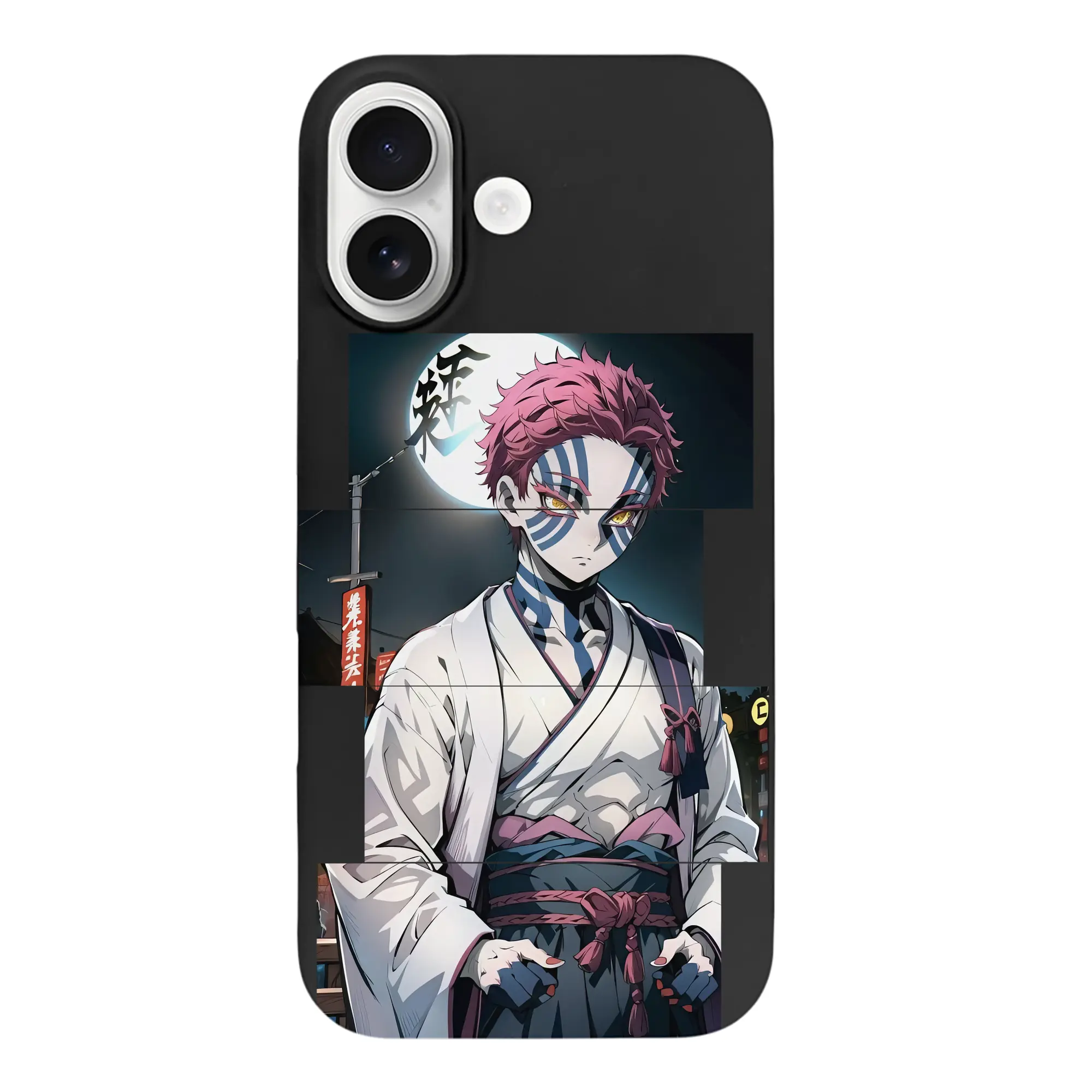 鬼滅の刃 グッズ,猗窩座 - iPhone 17 シリーズ シリコンケース 薄型 耐衝撃 指紋防止 ソフトタッチカバー 精密フィット 傷防止 保護ケース iPhone 17/17 Air/17 Pro/17 Pro Max 対応